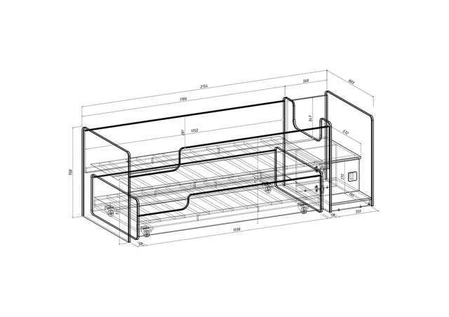 Детская выкатная кровать Легенда К302.41 в Можайске